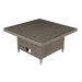 Sealey Dellonda Chester Rattan Wicker Adjustable Outdoor Dining Table, Brown