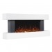 Sealey Baridi 46\" Wall Mounting 1000W/2000W Electric Fireplace with LED Flame Effects, Side Glass Decoration and Pebble 