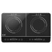 Sealey Baridi Portable Induction Hob: Two Zone Cooktop with 13A Plug, 2800W, 10 Power Settings, Touch Controls, 3-Hour T