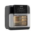 Sealey Baridi Air Fryer & Rotisserie, 10 Preset Programs, 1500W, 12L, Black & Silver