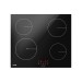 Sealey Baridi 60cm Built-In Induction Hob with 4 Cooking Zones, Black Glass, 6800W with 9 Power Settings, Touch Controls