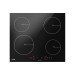 Sealey Baridi 60cm Built-In Induction Hob with 4 Cooking Zones, 2800W, Boost Function, 9 Power Levels, Touch Control, Ti