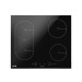 Sealey Baridi 60cm Built-In Induction Hob with Bridge Zone, 4 Cooking Zones, 2800W, Boost Function, 9 Power Levels, Touc