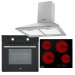 Sealey Baridi 4 Zone Ceramic Hob, 5-Function Fan-Assisted Oven & Chimney Style Cooker Hood