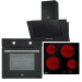 Sealey Baridi 4 Zone Ceramic Hob, 5 Function Fan-Assisted Oven & Angled Cooker Hood