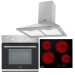Sealey Baridi 4 Zone Ceramic Hob, 5 Function Fan-Assisted Oven & Chimney Style Cooker Hood