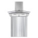 Sealey Baridi 60cm Curved Glass Cooker Hood with Carbon Filters, LED Lights & Splashback, Stainless Steel