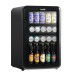 Sealey Baridi 70L Under Counter Drinks/Beer & Wine Cooler Fridge, Retro Style, Black