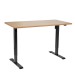 Sealey Dellonda Oak Electric Height Adjustable Standing Desk, Office Quiet & Fast 1400 x 700mm