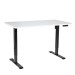Sealey Dellonda White Electric Height Adjustable Standing Desk with Memory, Quiet, 1400x700mm