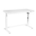 Sealey Dellonda White Electric Adjustable Standing Desk with USB & Drawer, 1200 x 600mm