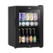 Sealey Baridi 60L Beer & Drinks Fridge with LED Light, Black and Glass Door