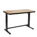 Sealey Dellonda Oak Electric Adjustable Standing Desk with USB & Drawer, 1200 x 600mm