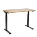 Sealey Dellonda Oak Electric Adjustable Office Standing Desk, Quiet, 70kg, 1200 x 600mm