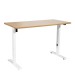 Sealey Dellonda Single Motor Height-Adjustable Electric Sit & Stand Desk with Oak Desktop & White Frame