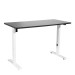 Sealey Dellonda Single Motor Height-Adjustable Electric Sit & Stand Desk with Black Desktop & White Frame