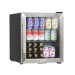 Sealey Baridi 50L Tabletop Drinks Fridge, Mini Beer Cooler, Glass Door, Stainless Steel