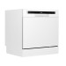 Sealey Baridi Compact Tabletop Dishwasher 8 Place Settings, 6 Programmes, Low Noise, 8L Cycle, Start Delay - White