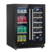 Sealey Baridi 60cm Dual Zone Wine Cooler and Drinks Fridge 40 Bottle/120 Can Built-In Under Counter/Freestanding Glass F