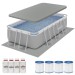 Sealey Dellonda 13ft Deluxe Steel Frame Swimming Pool Rectangular with Accessories