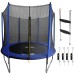 Sealey Dellonda 8ft Heavy-Duty Outdoor Trampoline for Kids with Safety Enclosure Net, Supplied with Anchor Kit and Ladde