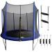 Sealey Dellonda 10ft Heavy-Duty Outdoor Trampoline for Kids with Safety Enclosure Net, Includes Anchor Kit & Ladder