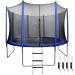 Sealey Dellonda 12ft Heavy-Duty Outdoor Trampoline for Kids with Safety Enclosure Net, Includes Anchor Kit and Ladder