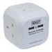 Sealey Extension Cable Cube 1.4mtr 4 x 230V + 2 x USB Sockets - White