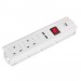 Sealey Extension Cable 3mtr 2 x 230V + 2 x USB Sockets - White