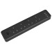 Sealey Extension Cable 3mtr 4 x 230V + 2 x USB Sockets - Black