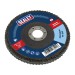 Sealey Flap Disc Zirconium 100mm 16mm Bore 40Grit