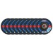 Sealey Assorted Grit Flap Discs Zirconium 115mm 22mm Bore - Pack of 10