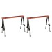 Sealey Fold Down Trestle with Adjustable Legs - Pair
