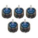 Sealey Flap Wheel 40 x 30mm 6mm Shaft Assorted Grit - Pack of 5