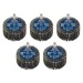 Sealey Flap Wheel 50 x 25mm 6mm Shaft Assorted Grit - Pack of 5