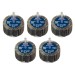 Sealey Flap Wheel 60 x 30mm 6mm Shaft Assorted Grit - Pack of 5