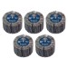 Sealey Abrasive Flap Wheel 80 x 40mm 40Grit 6mm Shaft - Pack of 5