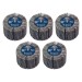 Sealey Abrasive Flap Wheel 80 x 40mm 60Grit 6mm Shaft - Pack of 5