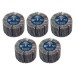 Sealey Abrasive Flap Wheel 80 x 40mm 80Grit 6mm Shaft - Pack of 5