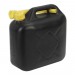 Sealey Fuel Can 10ltr - Black