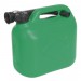 Sealey Fuel Can 5ltr - Green