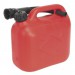 Sealey Fuel Can 5ltr - Red