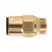 Sealey Brass SuperThread Straight Adaptor 12mm x 3/8\"BSP Pack of 2
