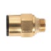 Sealey Brass SuperThread Straight Adaptor 8mm x 1/8\"BSP Pack of 2