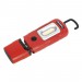Sealey Rechargeable 360 Inspection Lamp 2W COB + 1W LED Red Lithium-Polymer