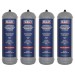 Sealey 430g 2.2L, Disposable Argon/Carbon Dioxide Gas Cylinder - Pack of 4