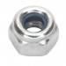 Sealey Nylon Lock Nut M4 Zinc DIN 982 Pack of 100