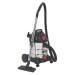 Sealey Vacuum Cleaner Industrial 20ltr 1400W/230V Stainless Bin Auto Start