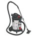 Sealey Vacuum Cleaner Industrial 30ltr 1400W/230V Stainless Bin Auto Start