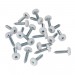 Sealey Number Plate Screw Plastic Enclosed Head 4.8 x 24mm White Pack of 50